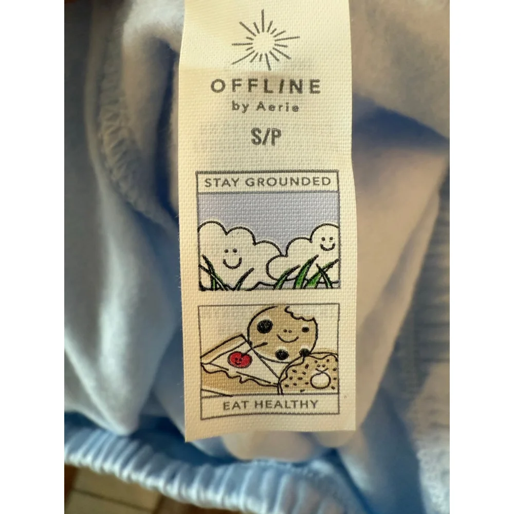 Women's Aerie Light Blue Offline Joggers S